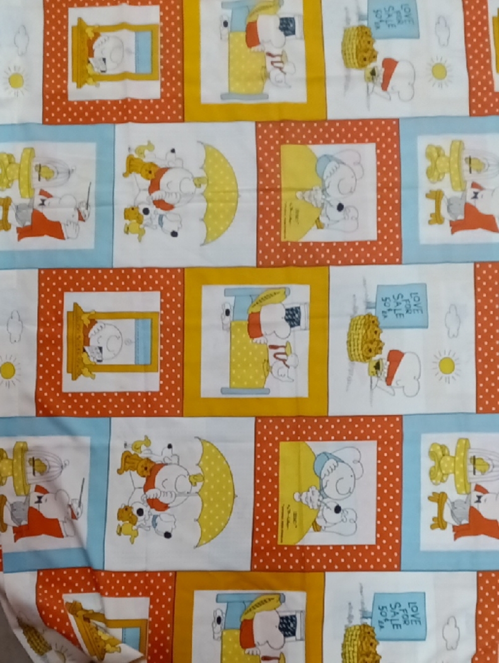 Vintage Ziggy Cartoon Pequot Double Full Flat Sheet